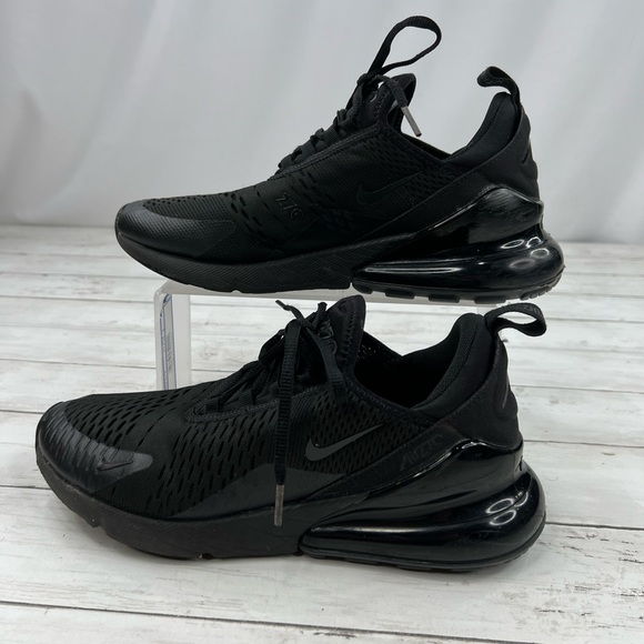 Nike Air Max 270 Men’s Size 9 ‘Triple Black’ Shoes [AH8050-005] - Picture 5 of 12